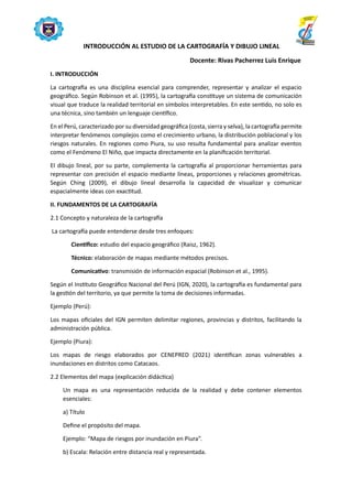 Introducción a la Cartografía y Dibujo Lineal: Fundamentos y ...