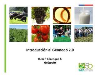 Introducción al Geonodo 2.0 
Rubén Cecenque T. 
Geógrafo 
 