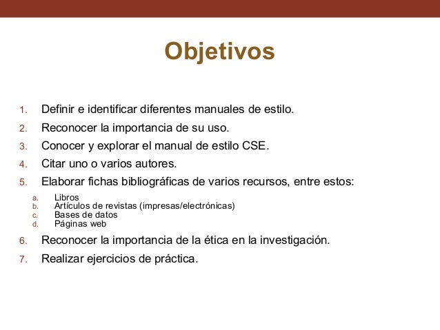 introducción al manual de estilo cse etica en la apa6 style