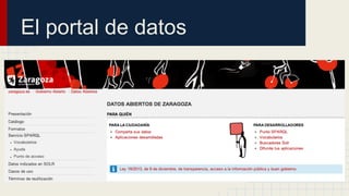 El portal de datos 
 