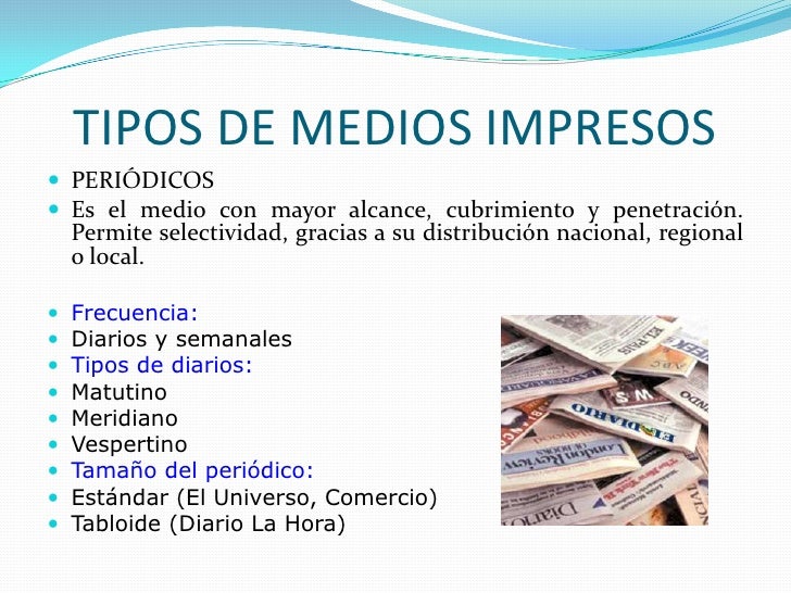 Introducción a los medios impresos