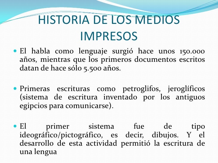 Introducción a los medios impresos