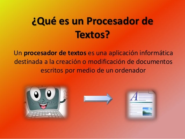 Usos De Los Procesadores De Texto Gufa