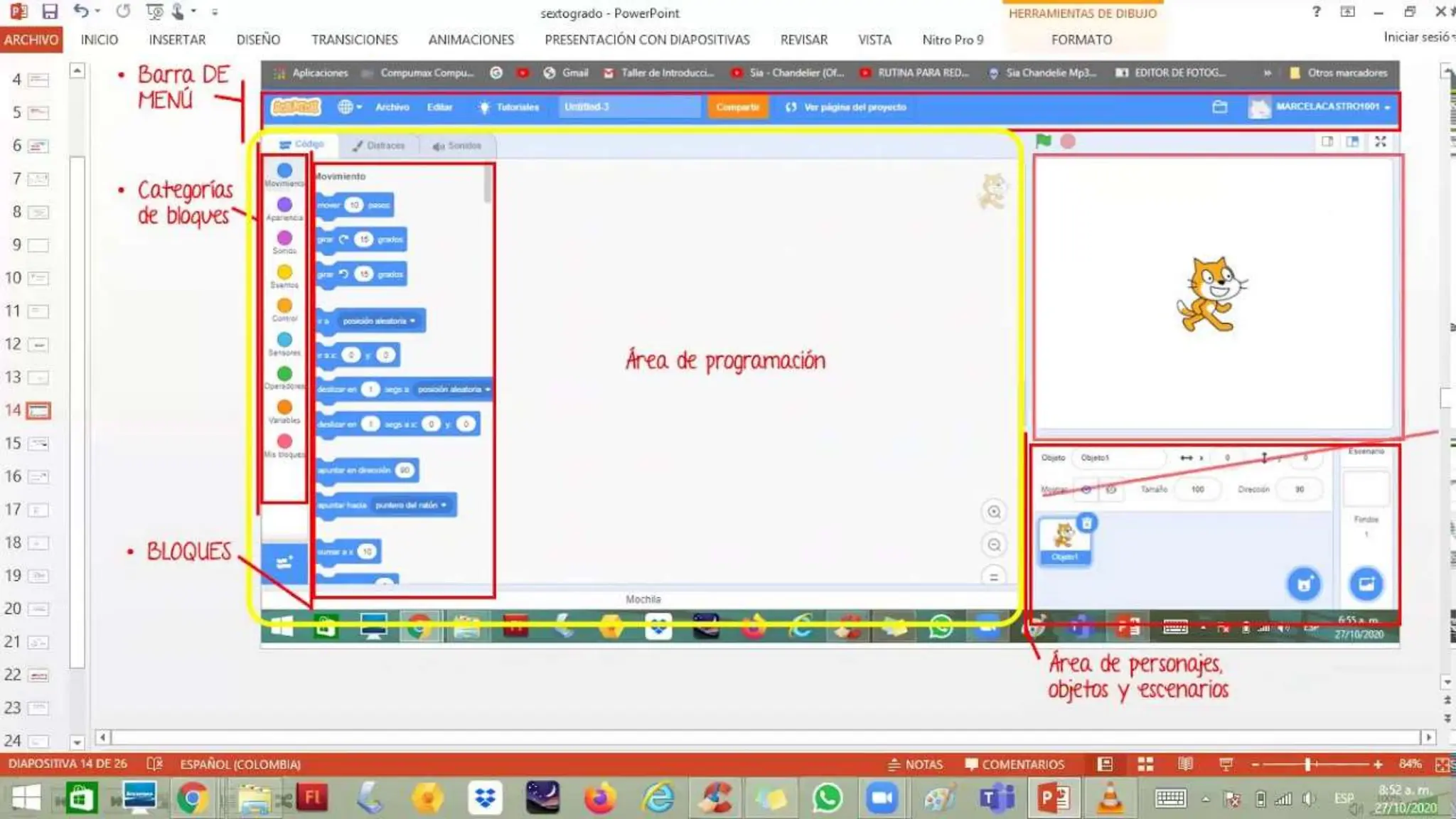 Introducción al Scratch para niños de primaria | PPTX | Programming ...