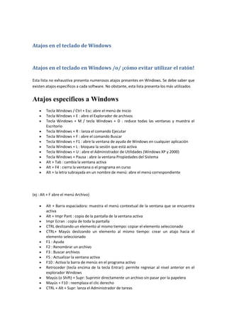 Introducción al teclado