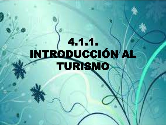 Introducción al turismo