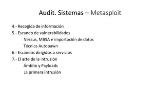 Introducción a Metasploit framework grado | PDF