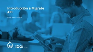 Introducción a Migrate
API
Drupal Sevilla - 02/2018
1
 
