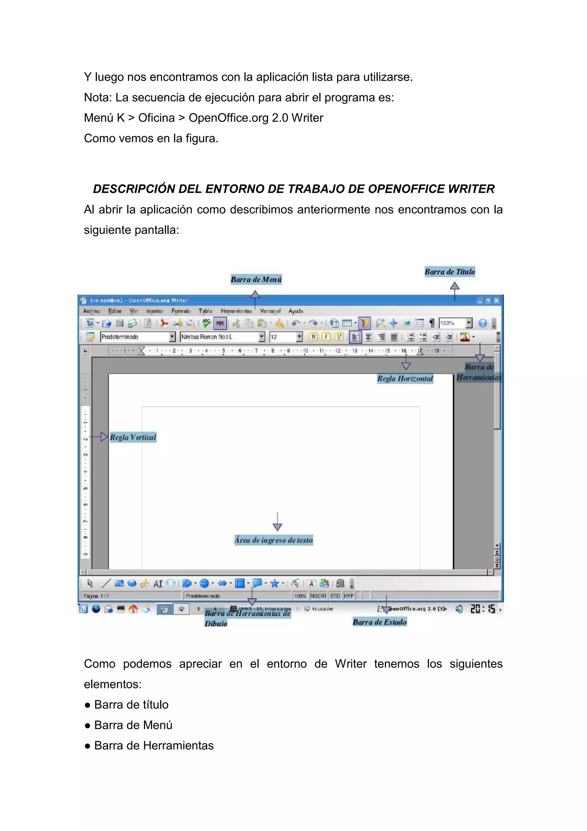Introducción a Openoffice Writer