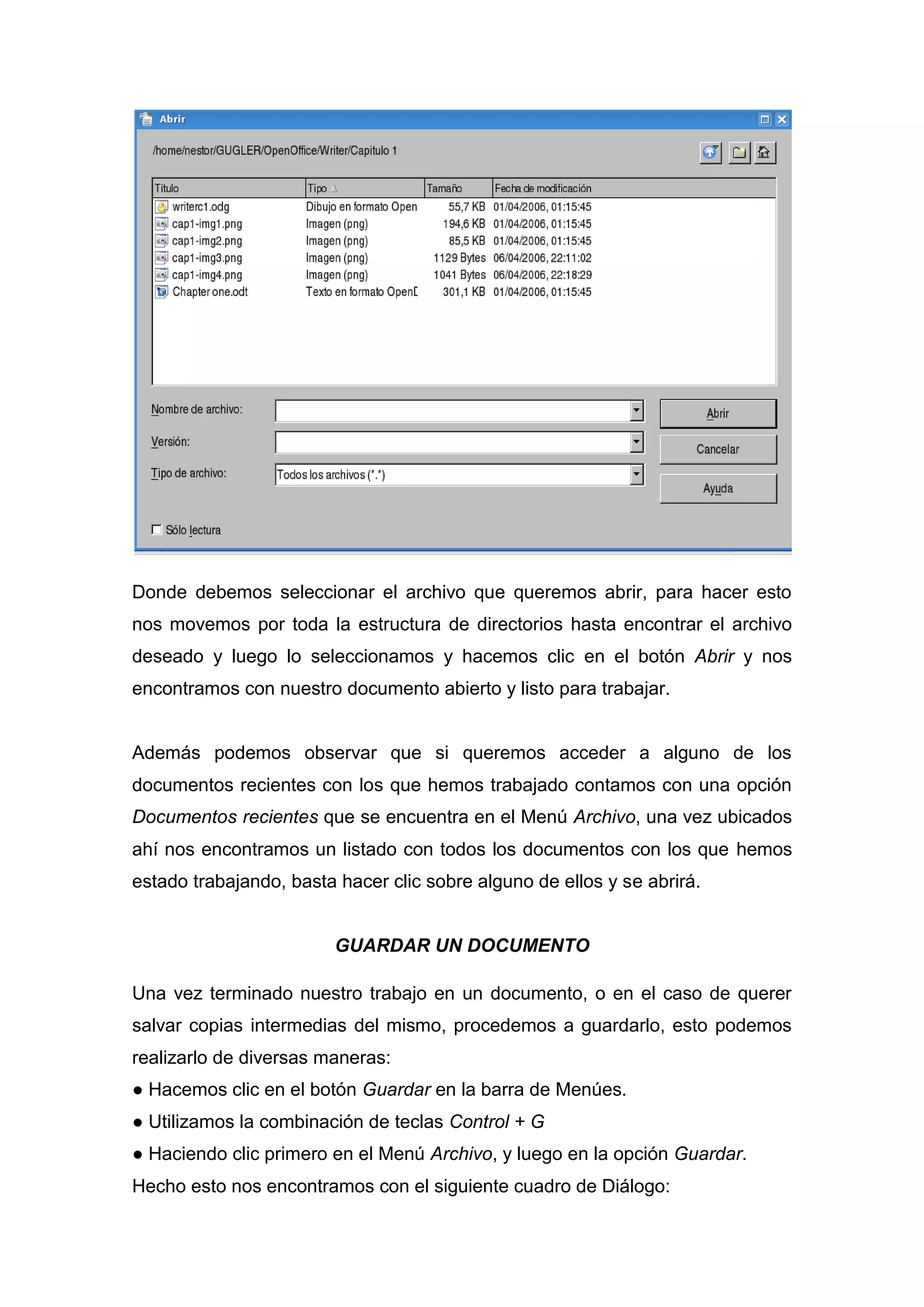 Introducción a Openoffice Writer