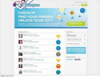 Monday, June 21, 2010
 