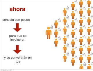 (
                                                 ((       ((
                                             (
                                            ((


               ahora                    (
                                       ((         (
                                                 ((       ((
                                             (
                                            ((

                                        (
                                       ((         (
                                                 ((       ((
   conecta con pocos               (
                                  ((         (
                                            ((


                              (
                             ((         (
                                       ((         (
                                                 ((       ((
                                   (
                                  ((         (
                                            ((

               para que se              (
                                       ((         (
                                                 ((       ((
                involucren         (
                                  ((         (
                                            ((

                                        (
                                       ((         (
                                                 ((       ((
                                             (
                                            ((

                                        (
                                       ((         (
                                                 ((       ((
      y se convertirán en                    (
                                            ((
              tus
                                                 ((   (   ((

Monday, June 21, 2010
 