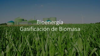 Bioenergía
Gasificación de Biomasa
 