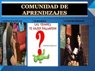 ESPECTATIVAS

TEMORES

COMPROMISOS

 