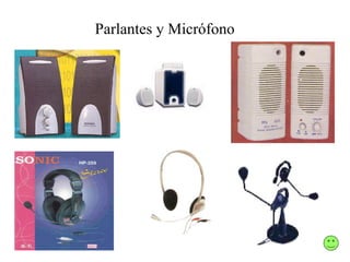 Parlantes y Micrófono
 