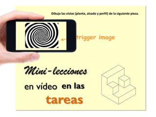 Dibuja las vistas (planta, alzado y perfil) de la siguiente pieza.

trigger image
How to

Mini-lecciones
en vídeo en las

tareas

 