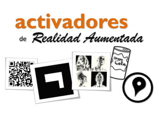 activadores
de

Realidad Aumentada

 