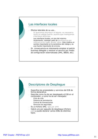 Introducción a Enterprise Java Beans | PDF