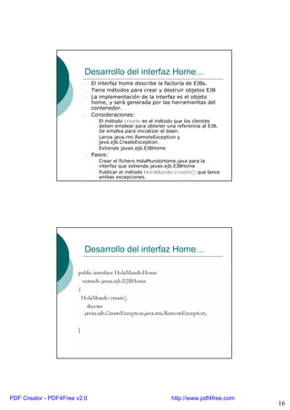 Introducción a Enterprise Java Beans | PDF