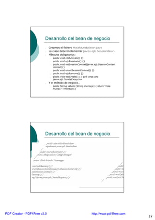 Introducción a Enterprise Java Beans | PDF