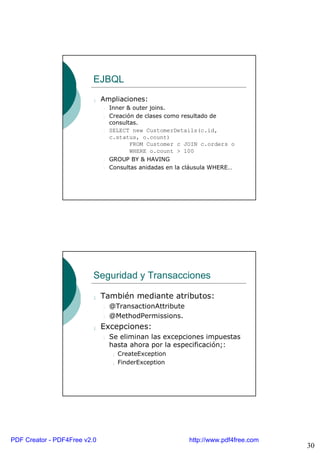 Introducción a Enterprise Java Beans | PDF