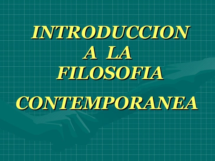 Filosofía Contemporanea