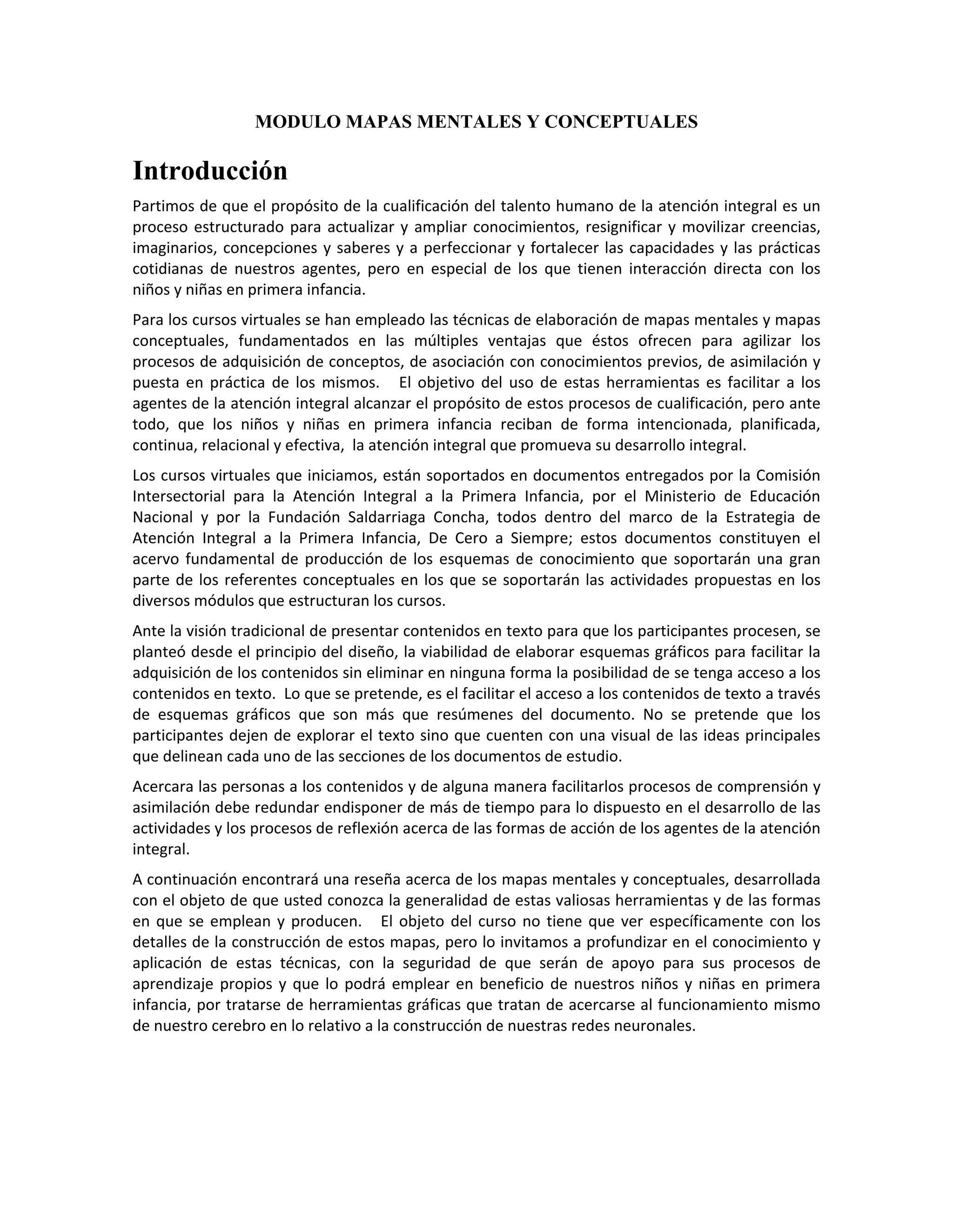 Introducción para elaborar mapas mentales y conceptuales | PDF