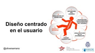 @oliverserrano
Diseño centrado
en el usuario
 