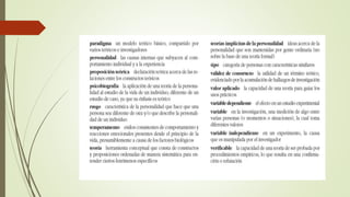 Introducción teorías de la personalidad