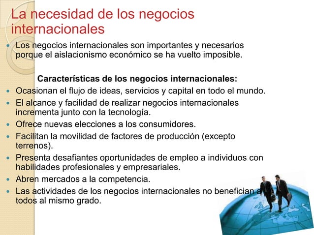Introducción y fundamentos de los negocios internacionales | PPTX