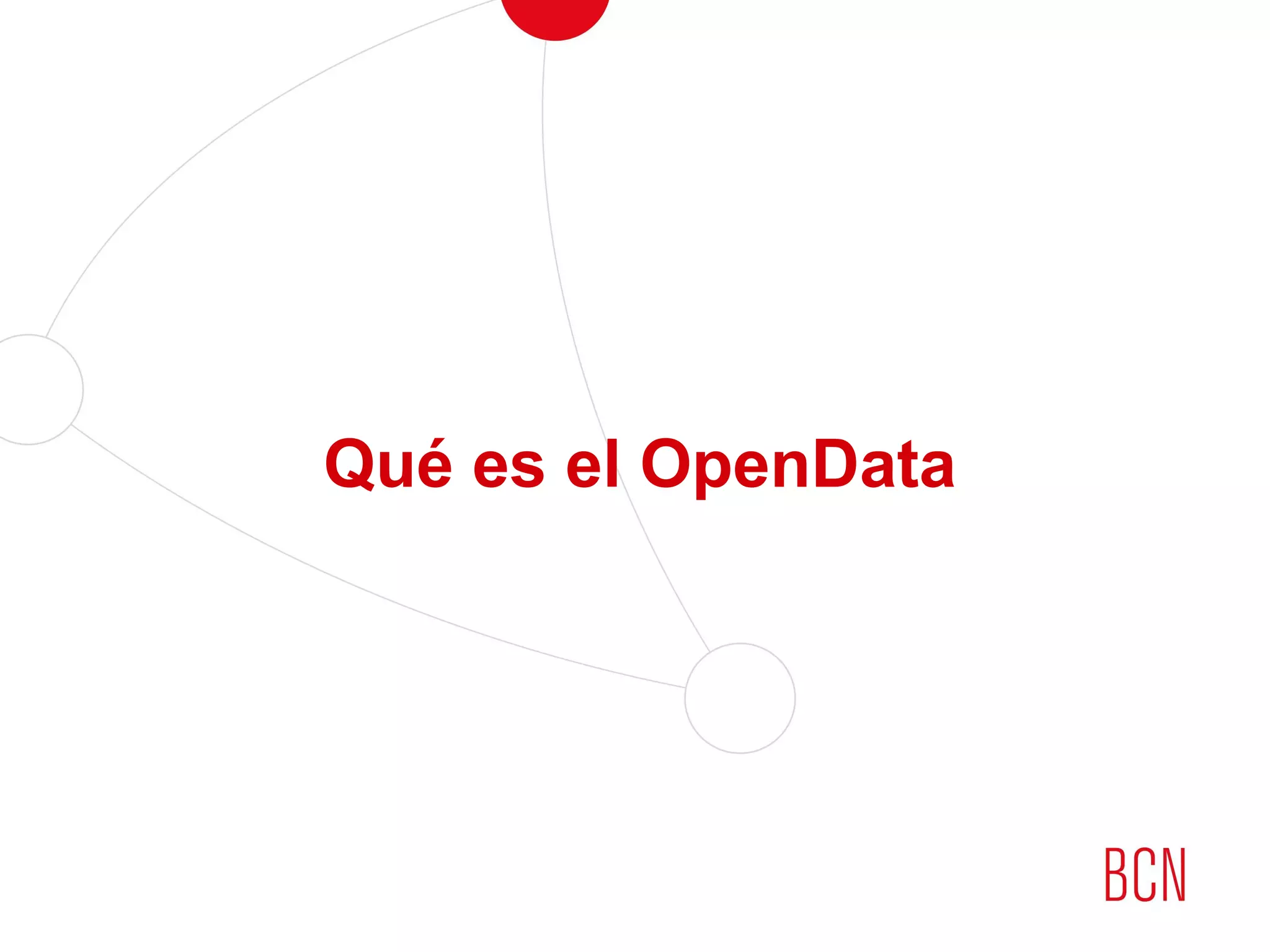 Qué es el OpenData
 