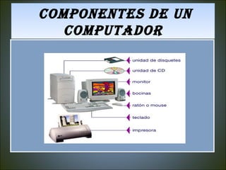 COMPONENTES DE UN COMPUTADOR 