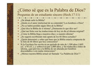 Introduccion A La Biblia