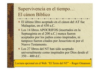Introduccion A La Biblia