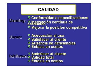 Introduccion A La Calidad