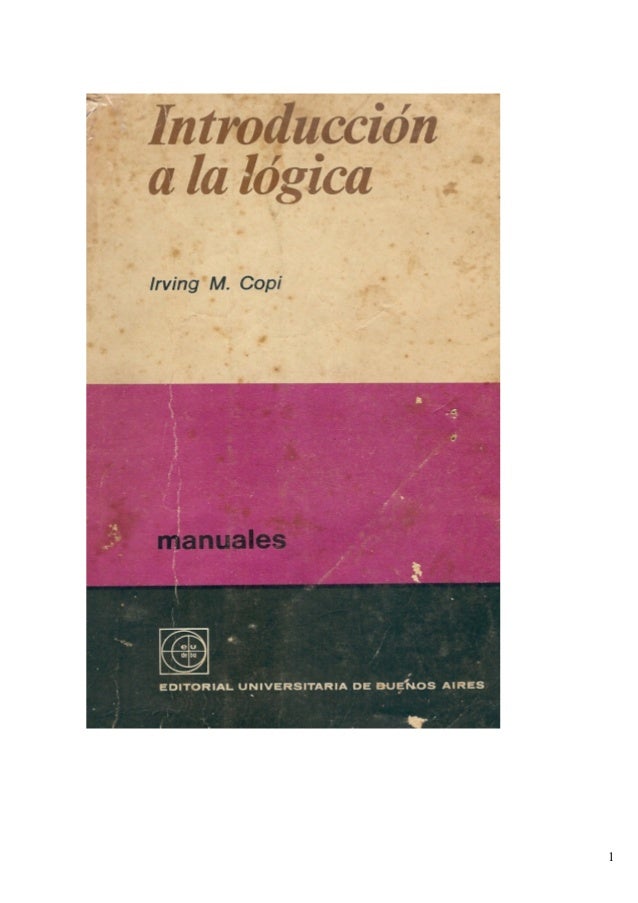Introduccion A La Logica Irving Copi