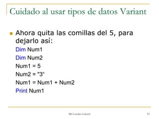 Introduccion A Vb 6 Generalidades Codigo