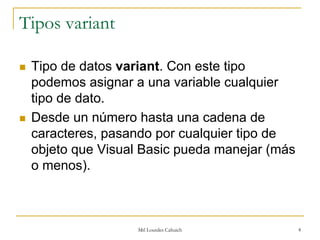 Introduccion A Vb 6 Generalidades Codigo
