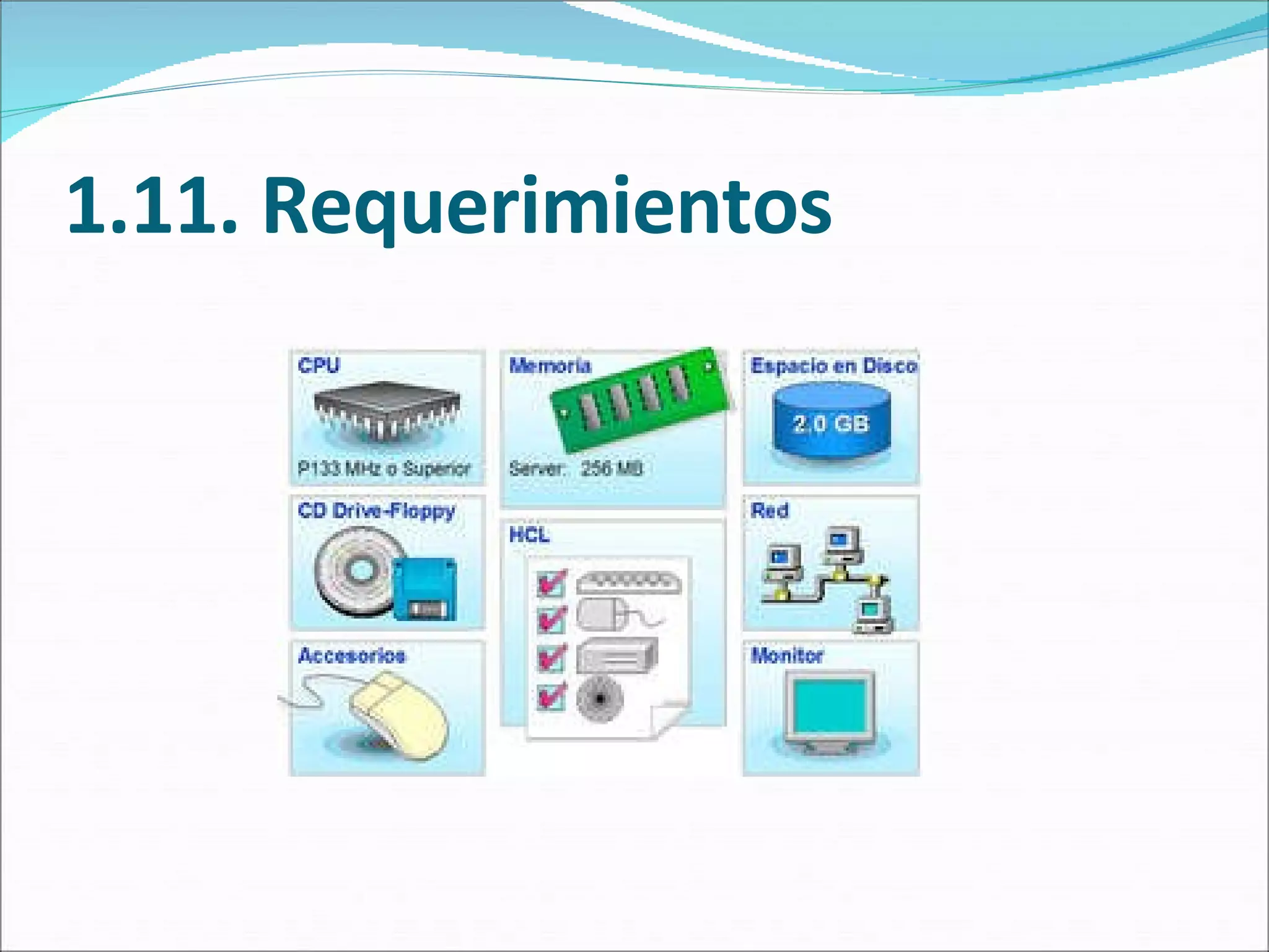 1.11. Requerimientos 