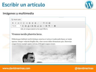 Escribir un artículo
Imágenes y multimedia
 