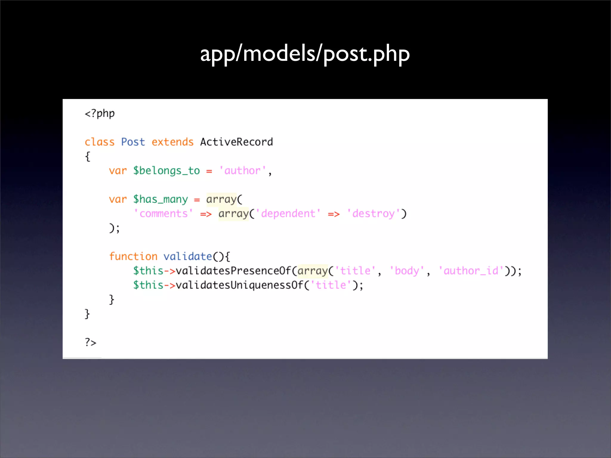 Introduccion al Akelos Php Framework