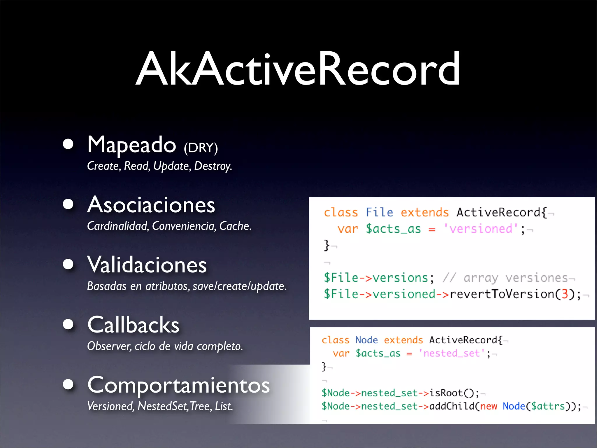 Introduccion al Akelos Php Framework
