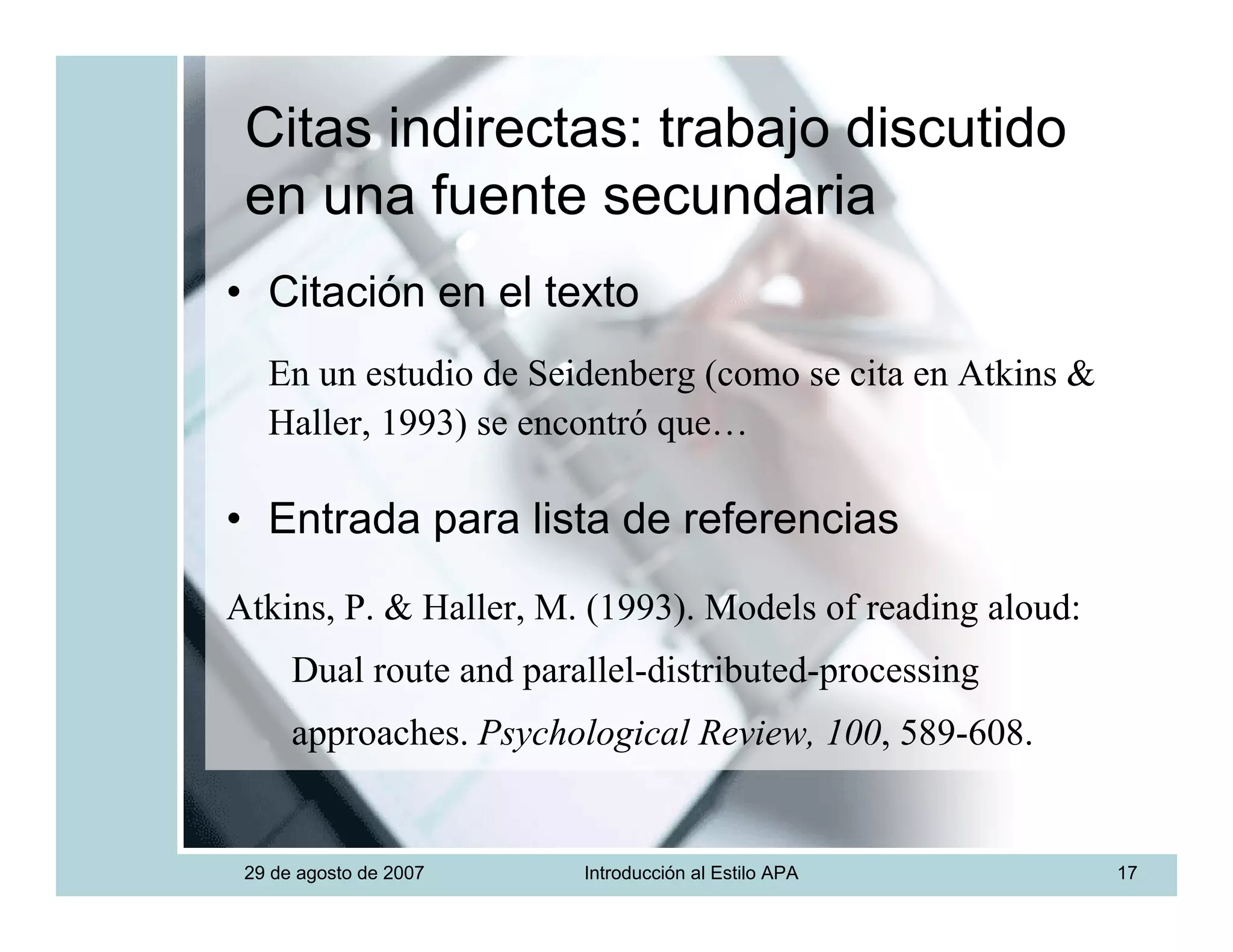 Introduccion Estilo APA