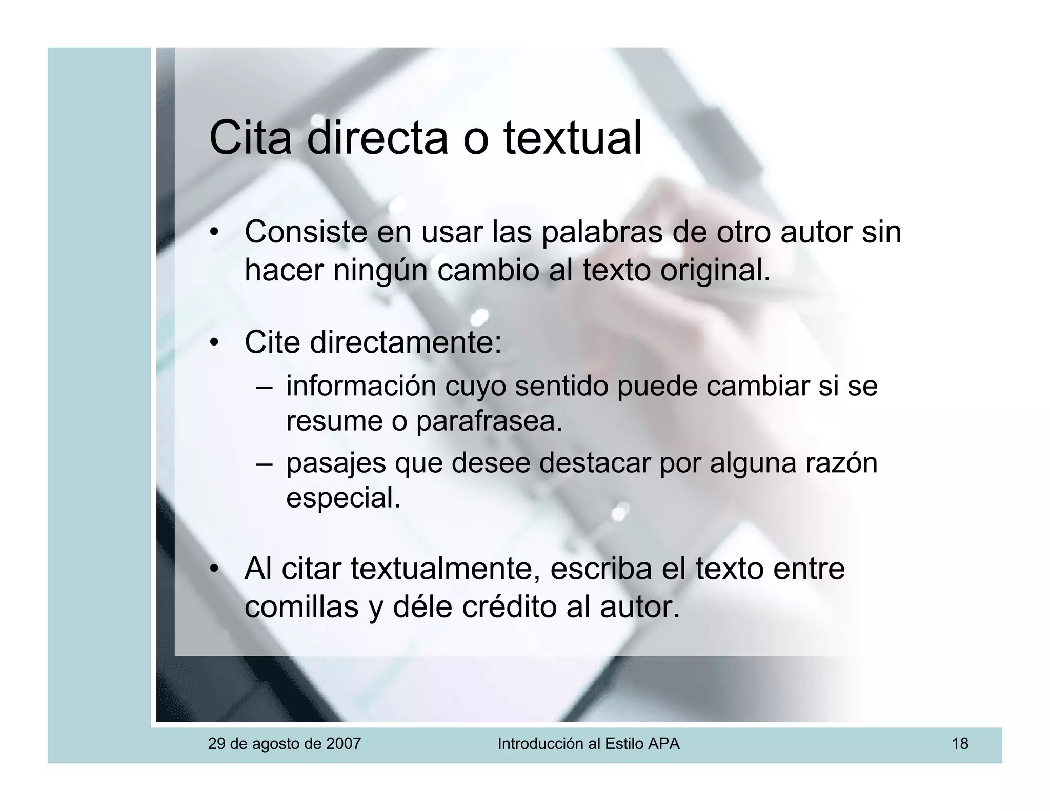 Introduccion Estilo APA