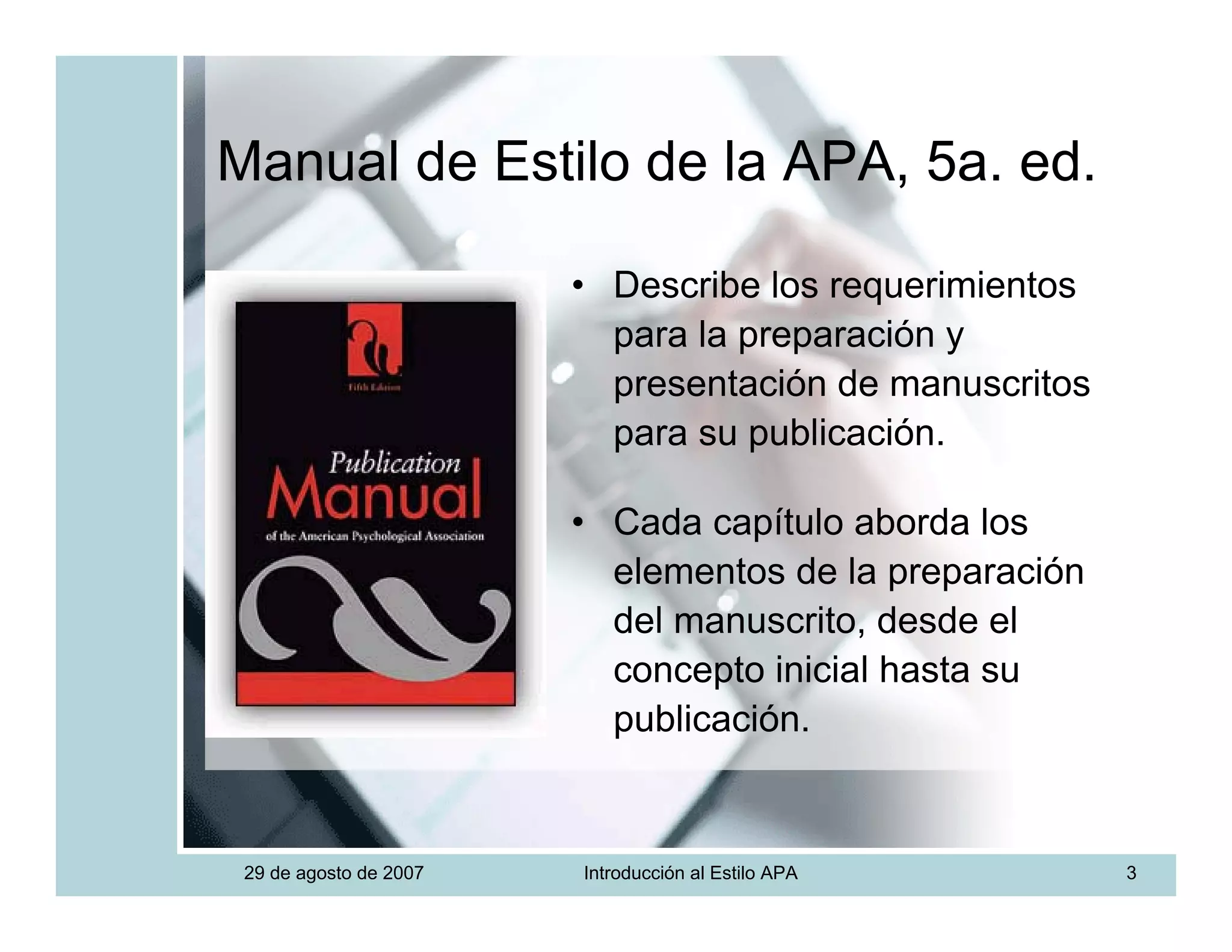 Introduccion Estilo APA