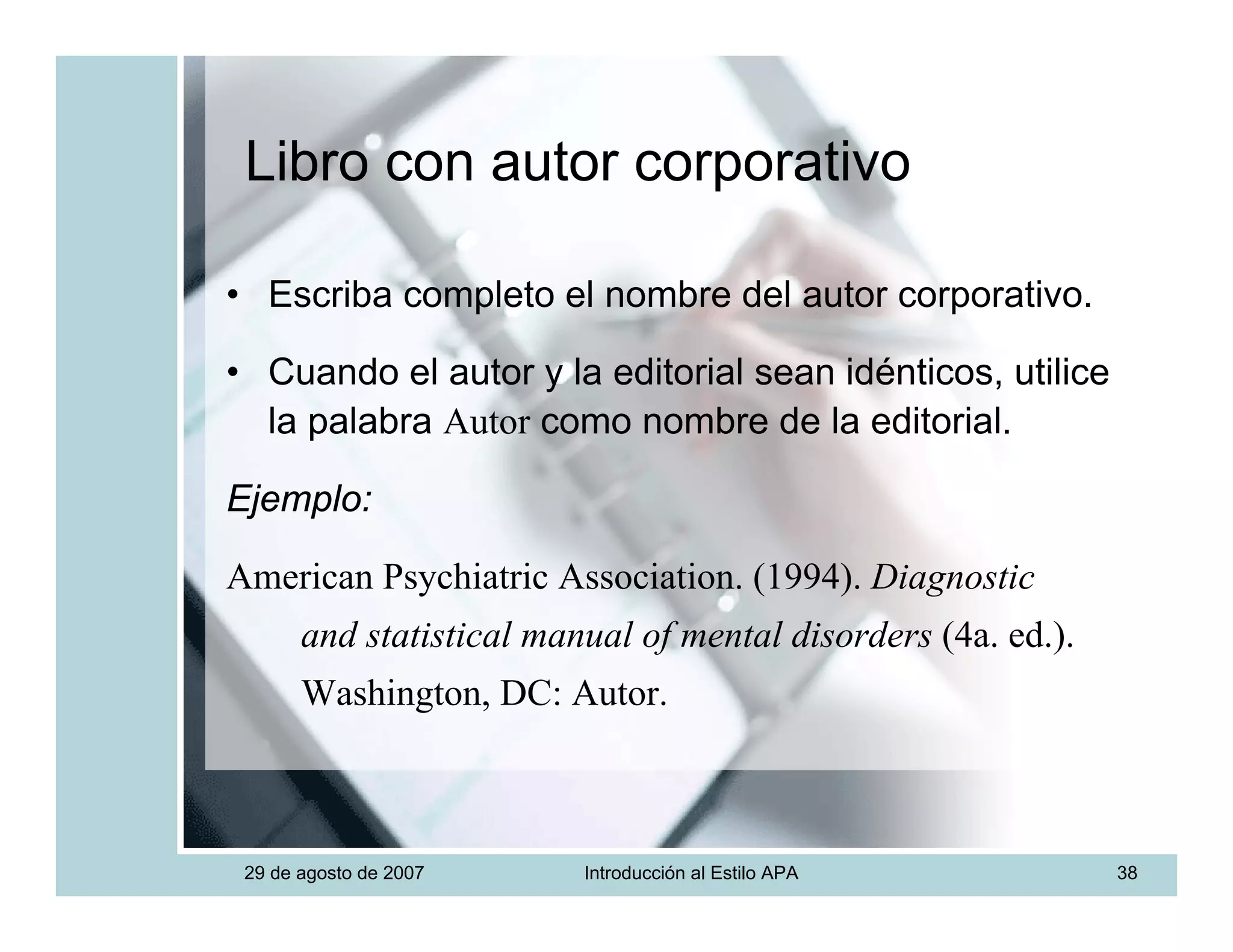 Introduccion Estilo APA