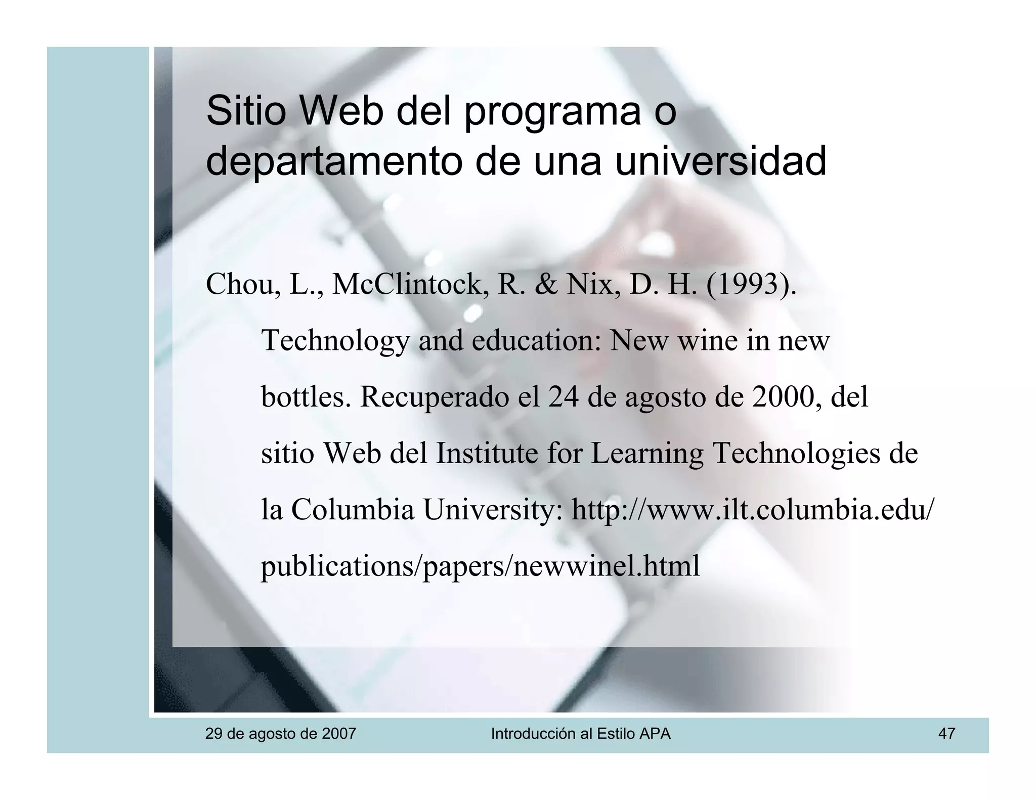 Introduccion Estilo APA