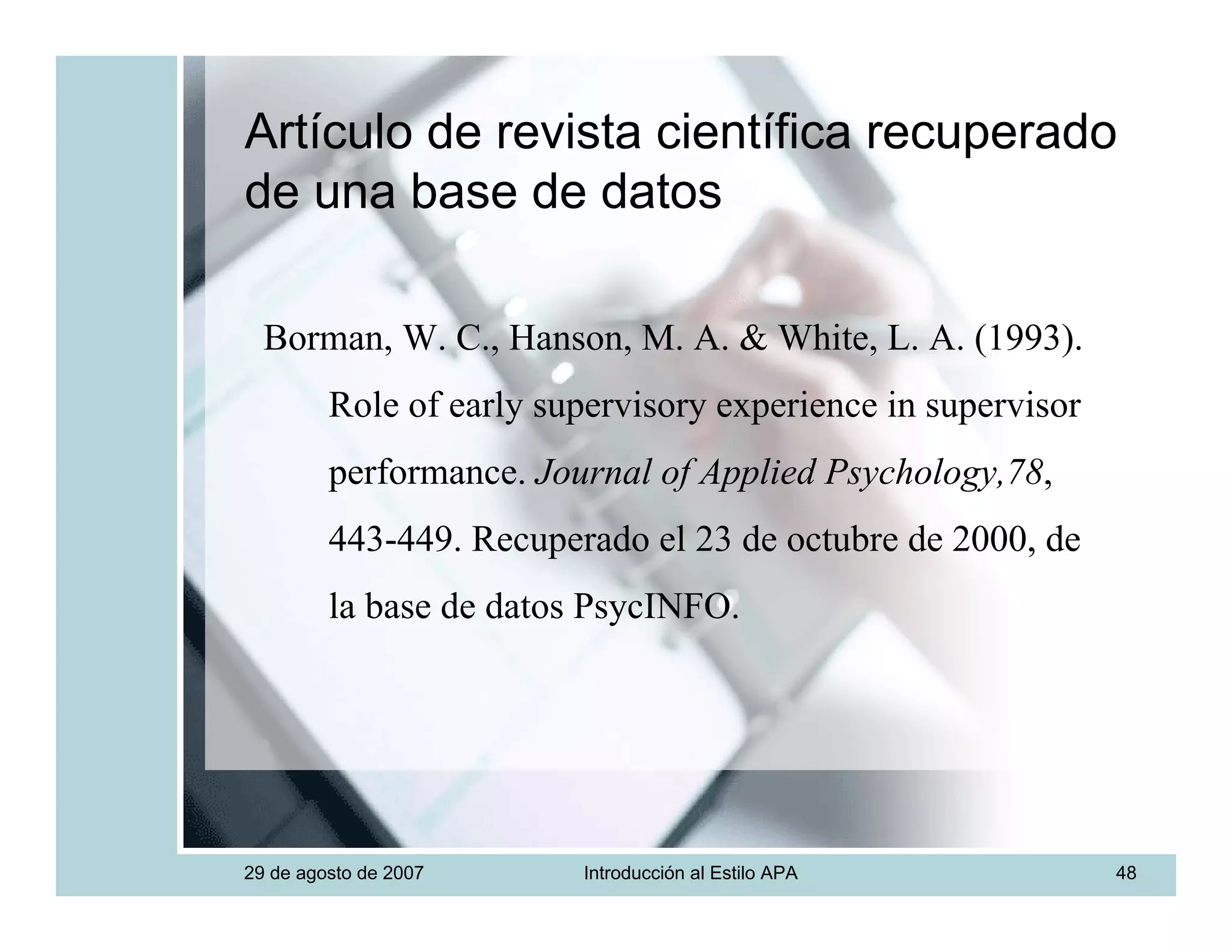 Introduccion Estilo APA