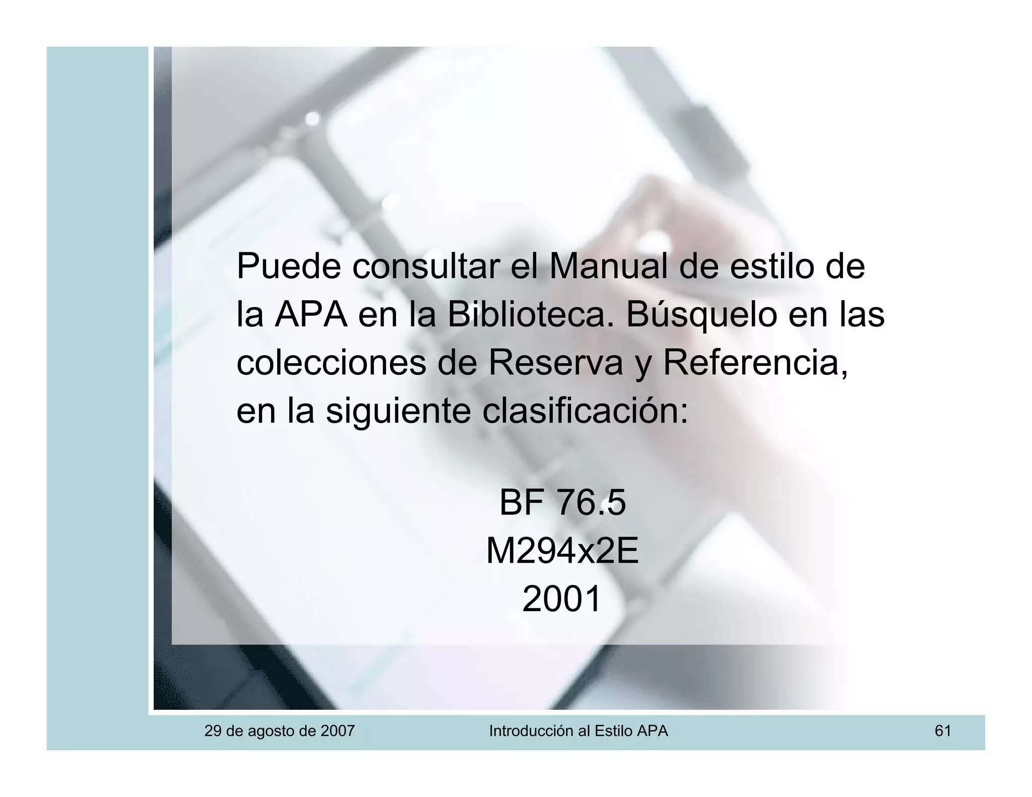 Introduccion Estilo APA