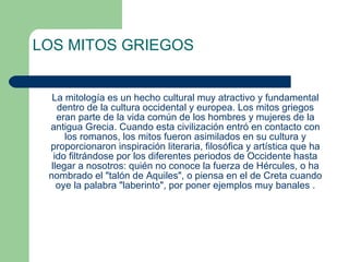 LOS MITOS GRIEGOS ,[object Object]